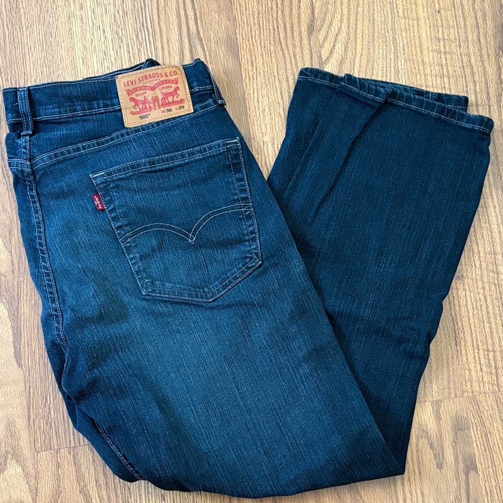 505 Levi's Men's Blue Jeans W36 L29